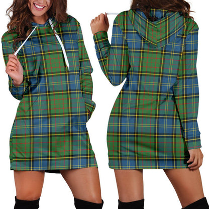 MacMillan Hunting Ancient Tartan Plaid Hoodie Dress