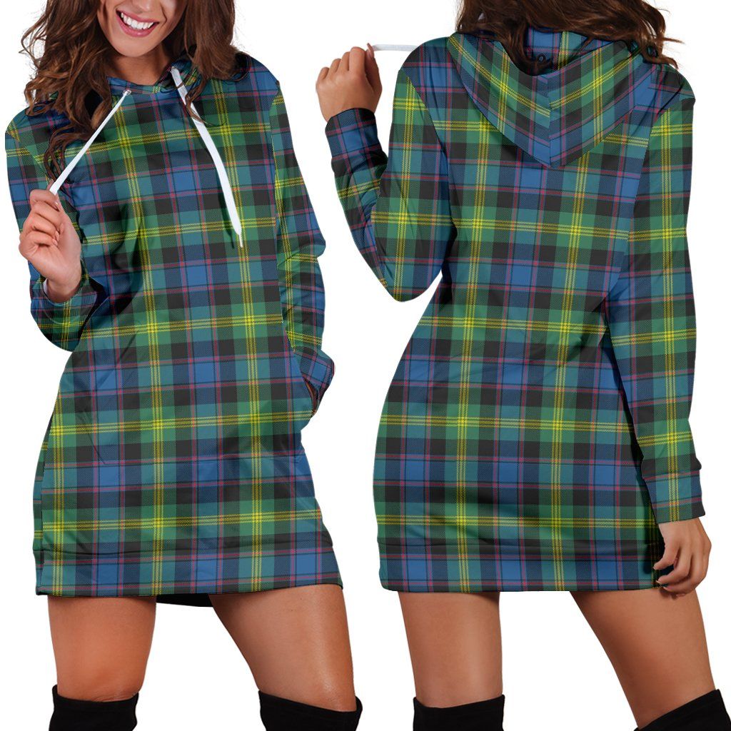 Watson Ancient Tartan Plaid Hoodie Dress