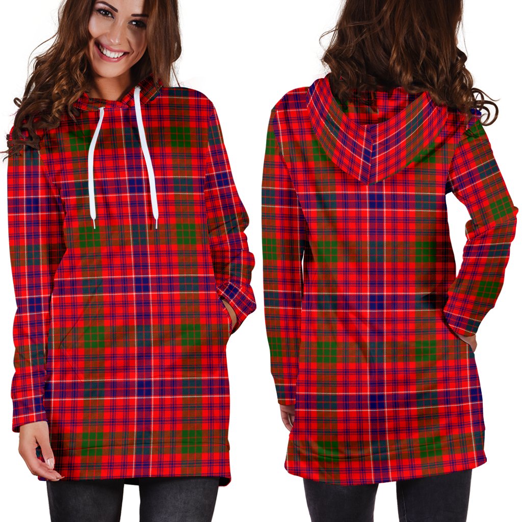 MacRae Modern Tartan Plaid Hoodie Dress