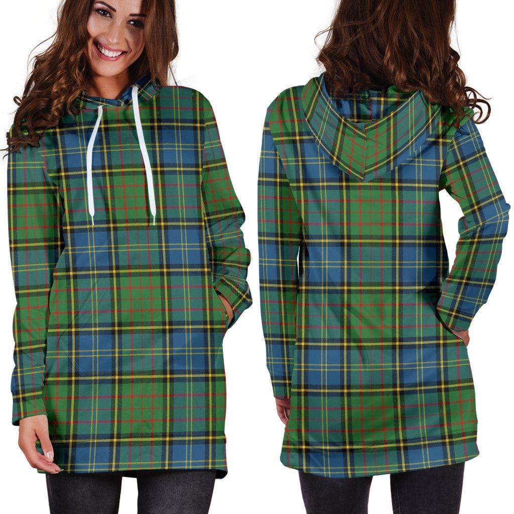 MacMillan Hunting Ancient Tartan Plaid Hoodie Dress