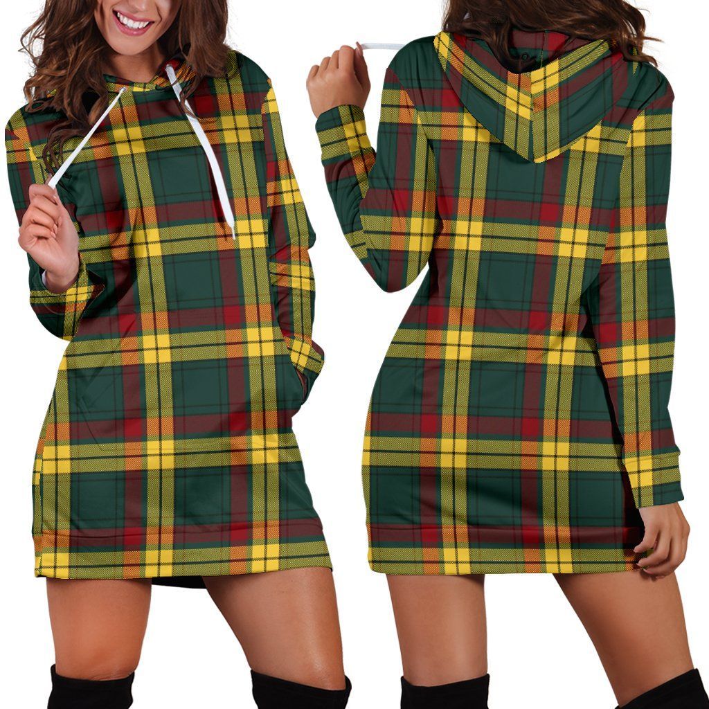 MacMillan Old Modern Tartan Plaid Hoodie Dress