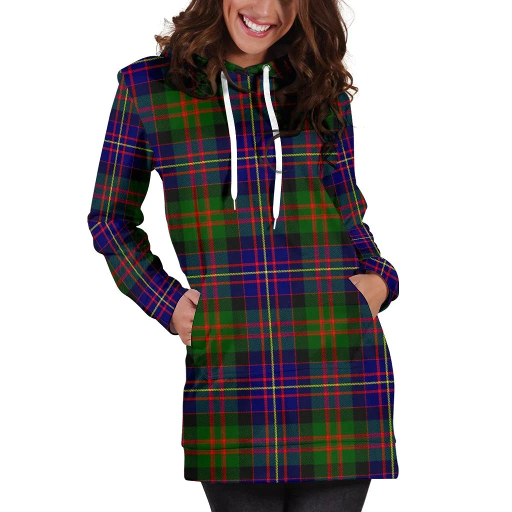 Cameron of Erracht Modern Tartan Plaid Hoodie Dress