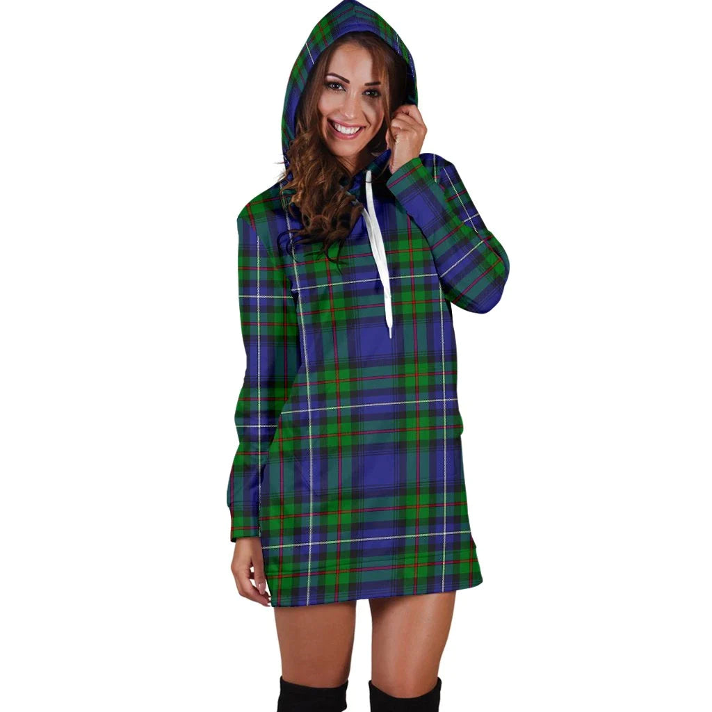 Robertson Hunting Modern Tartan Plaid Hoodie Dress