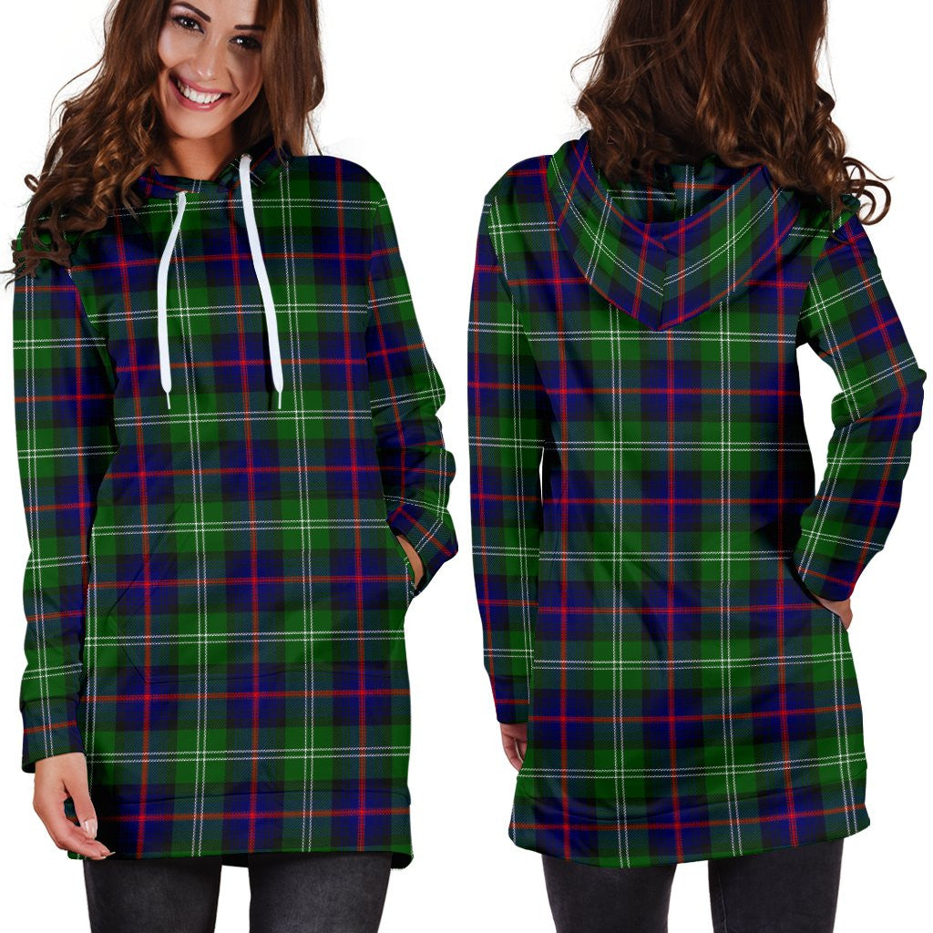 Sutherland Modern Tartan Plaid Hoodie Dress