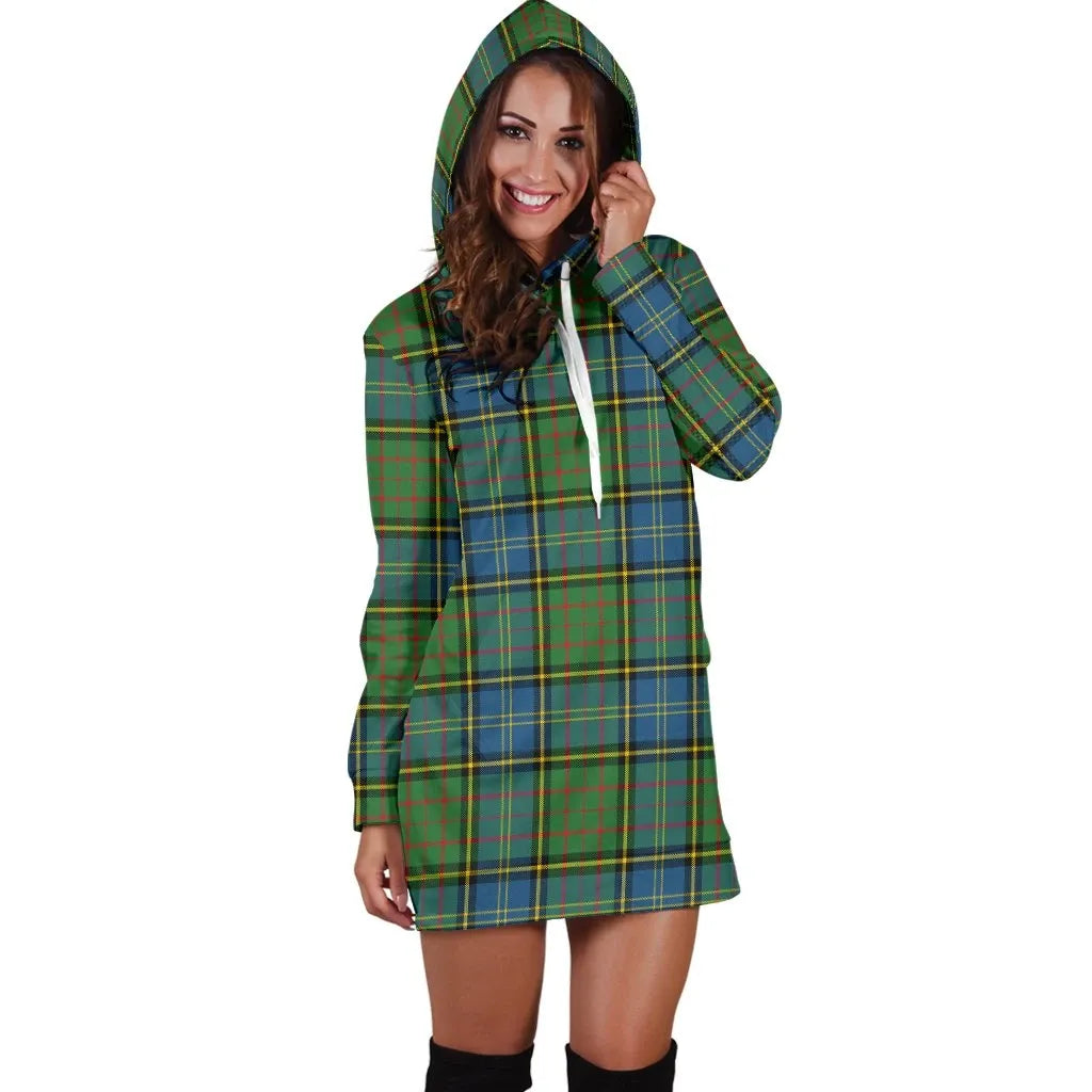 MacMillan Hunting Ancient Tartan Plaid Hoodie Dress