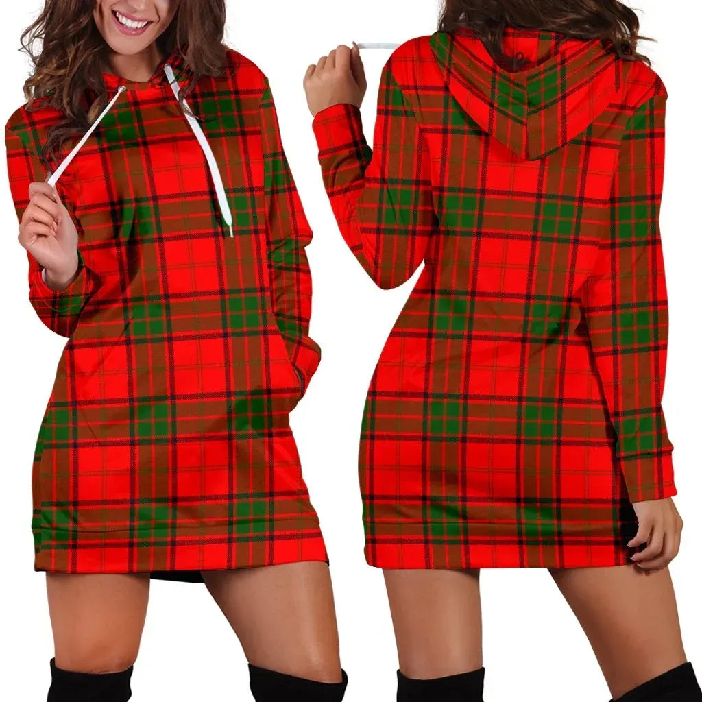 Maxwell Modern Tartan Plaid Hoodie Dress