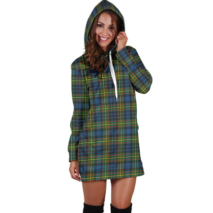 MacLellan Ancient Tartan Plaid Hoodie Dress