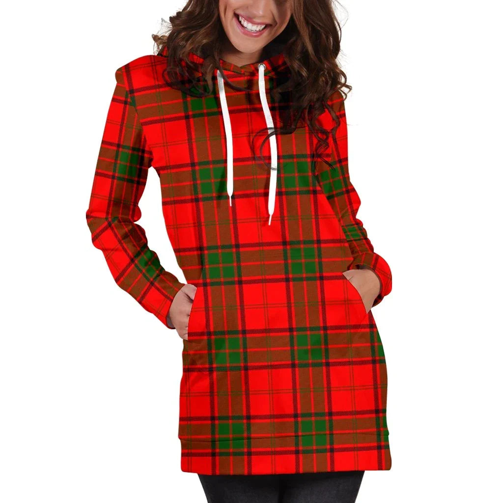 Maxwell Modern Tartan Plaid Hoodie Dress