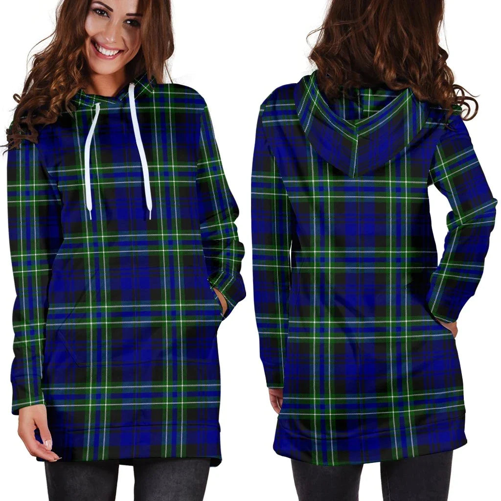 Arbuthnot Modern Tartan Plaid Hoodie Dress