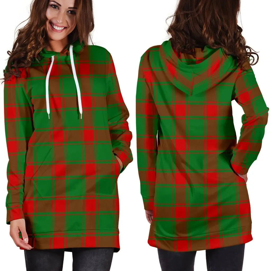 Middleton Modern Tartan Plaid Hoodie Dress