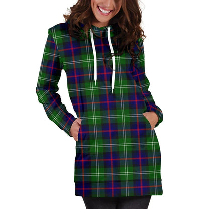 Sutherland Modern Tartan Plaid Hoodie Dress