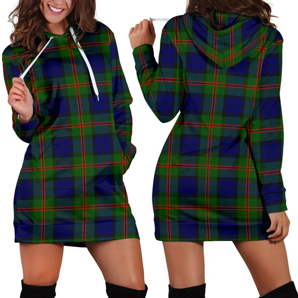 Dundas Modern 02 Tartan Plaid Hoodie Dress