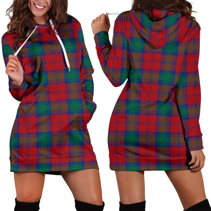 Lindsay Modern Tartan Plaid Hoodie Dress