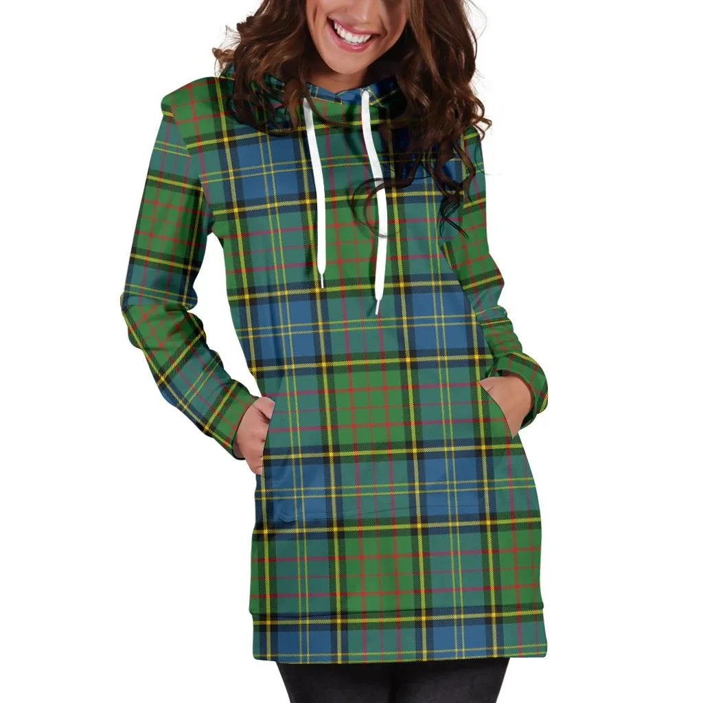 MacMillan Hunting Ancient Tartan Plaid Hoodie Dress