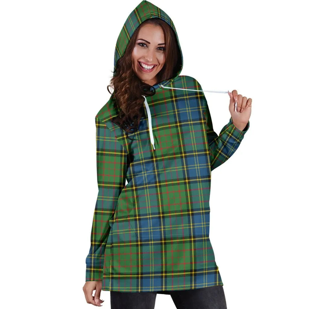 MacMillan Hunting Ancient Tartan Plaid Hoodie Dress