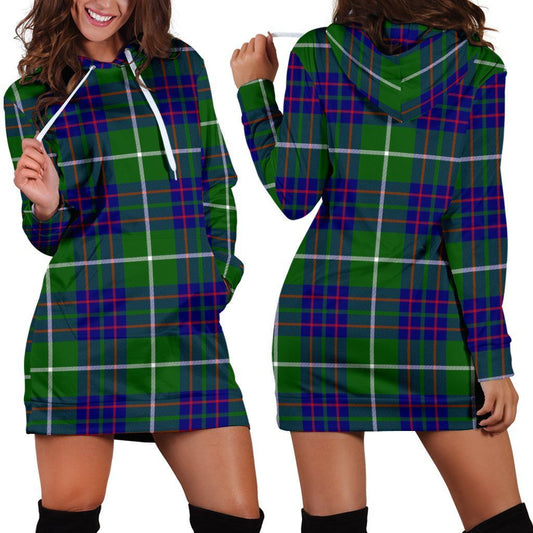 MacIntyre Hunting Modern Tartan Plaid Hoodie Dress