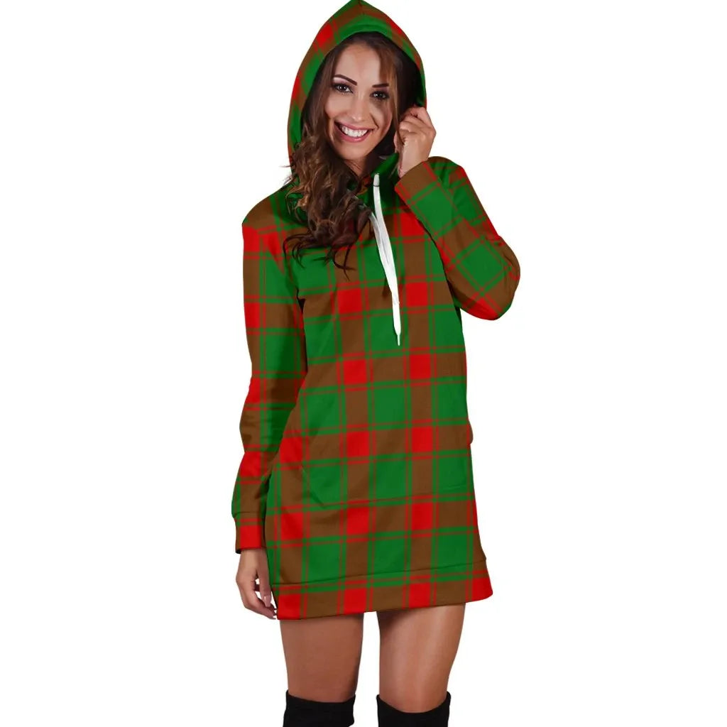 Middleton Modern Tartan Plaid Hoodie Dress