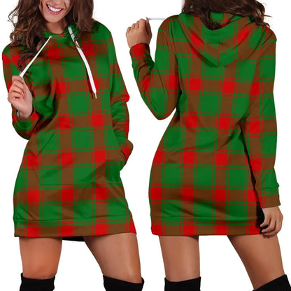 Middleton Modern Tartan Plaid Hoodie Dress