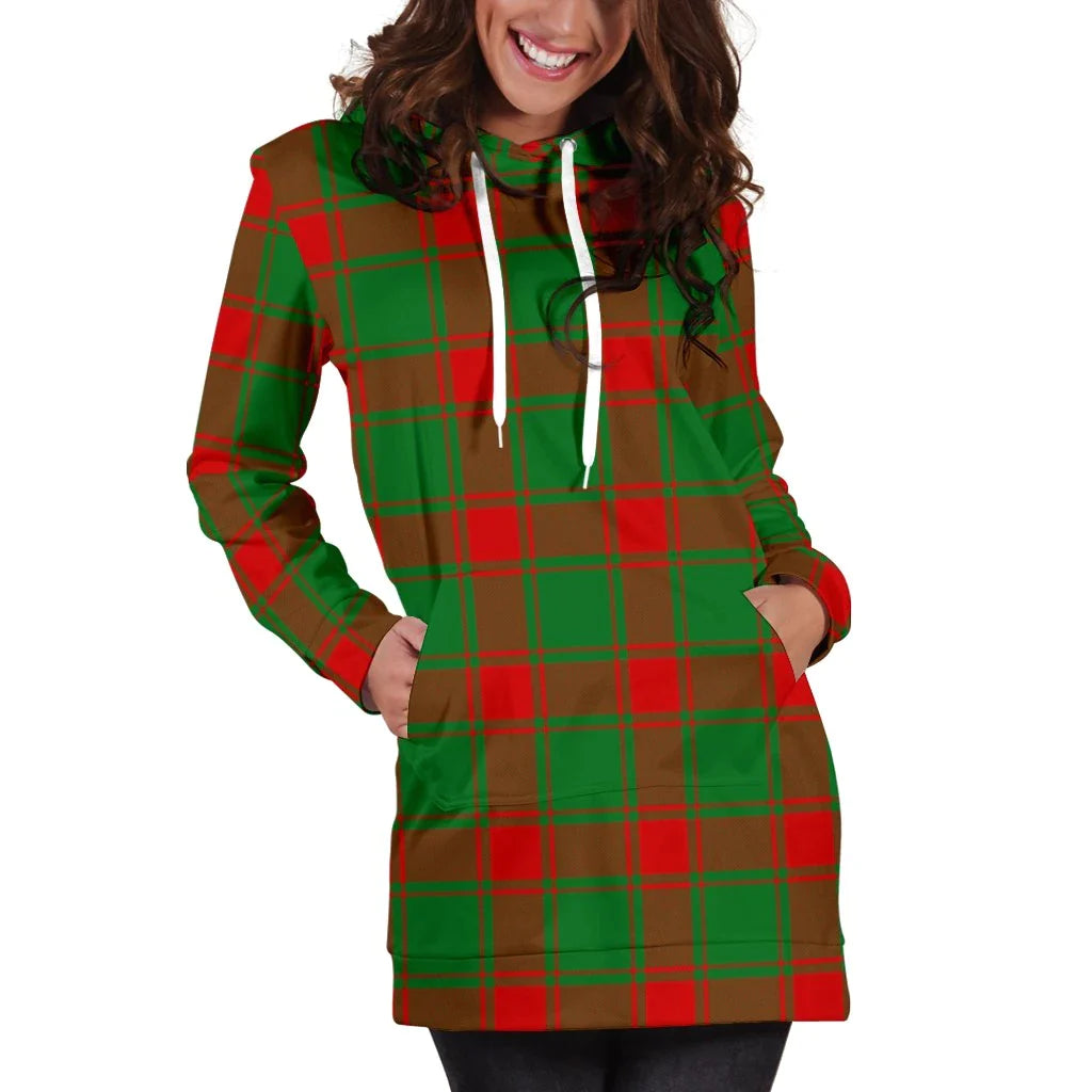 Middleton Modern Tartan Plaid Hoodie Dress