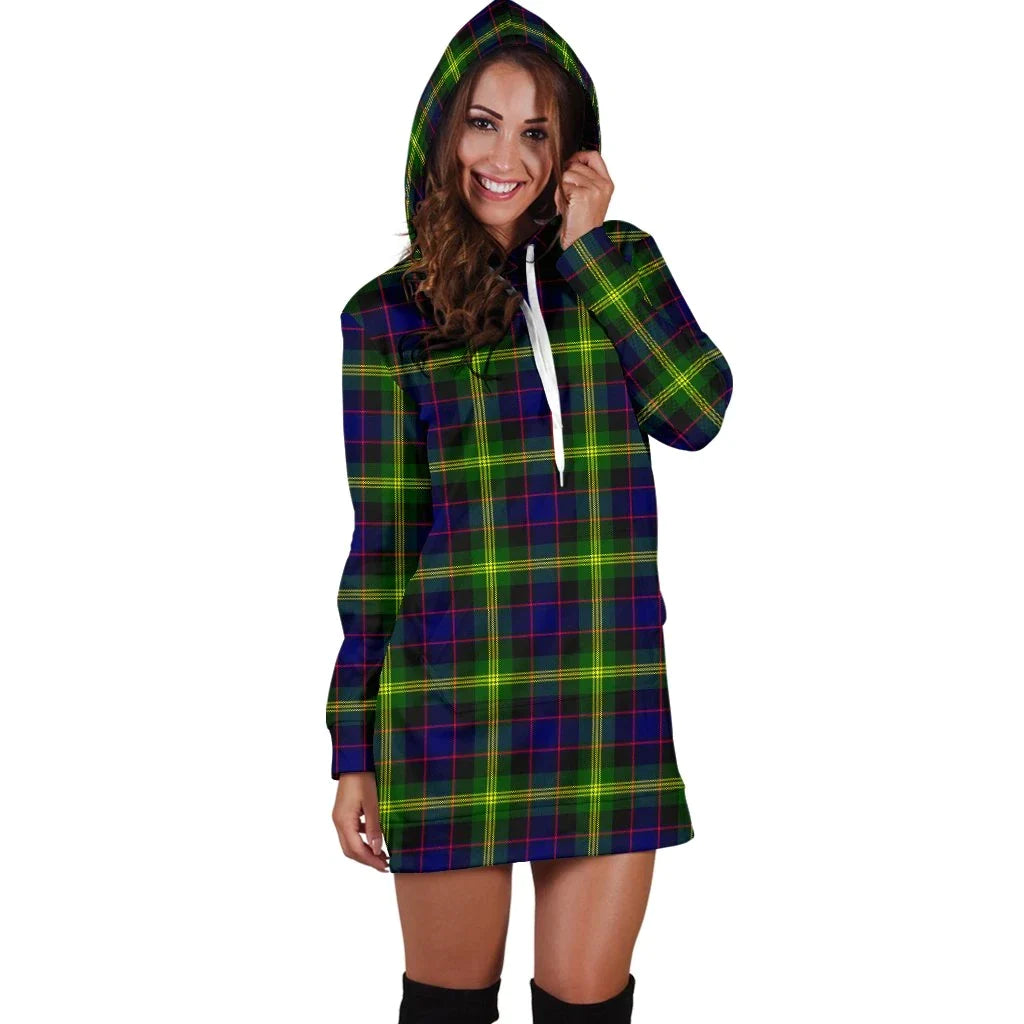 Watson Modern Tartan Plaid Hoodie Dress