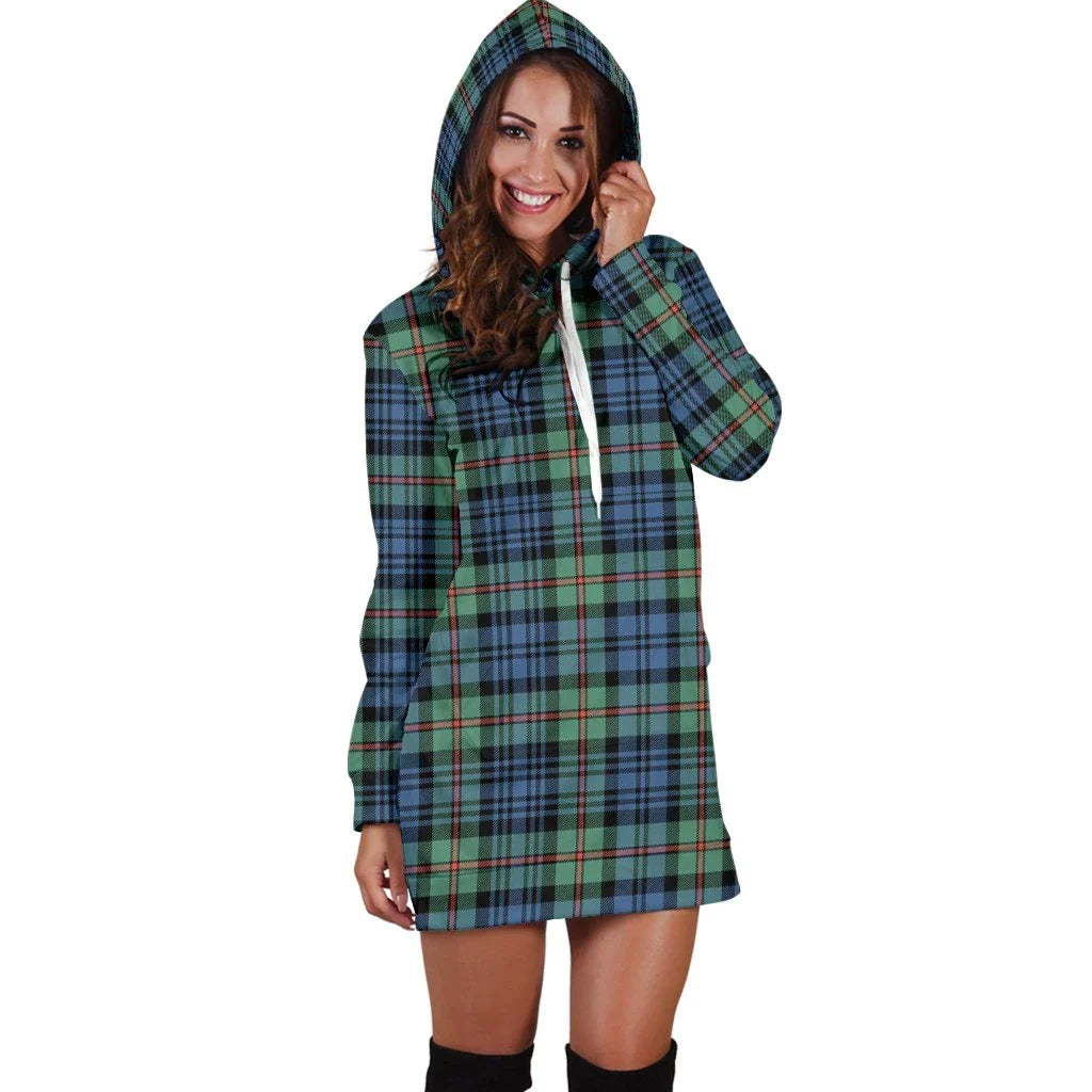 MacKinlay Ancient Tartan Plaid Hoodie Dress