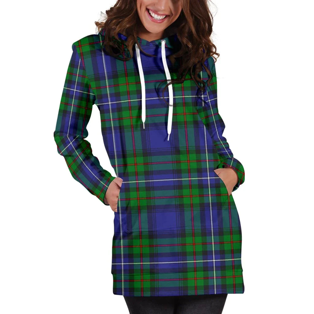 Robertson Hunting Modern Tartan Plaid Hoodie Dress