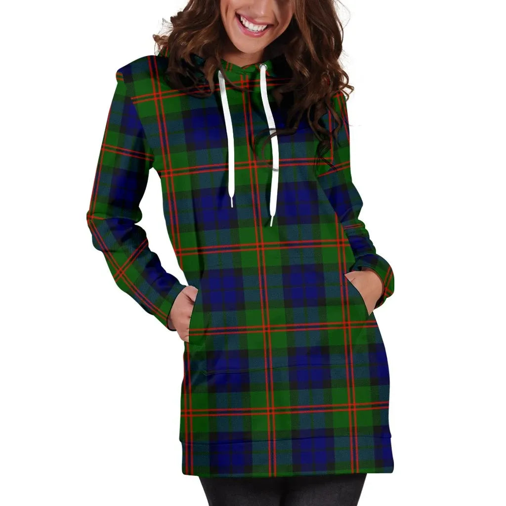 Dundas Modern 02 Tartan Plaid Hoodie Dress