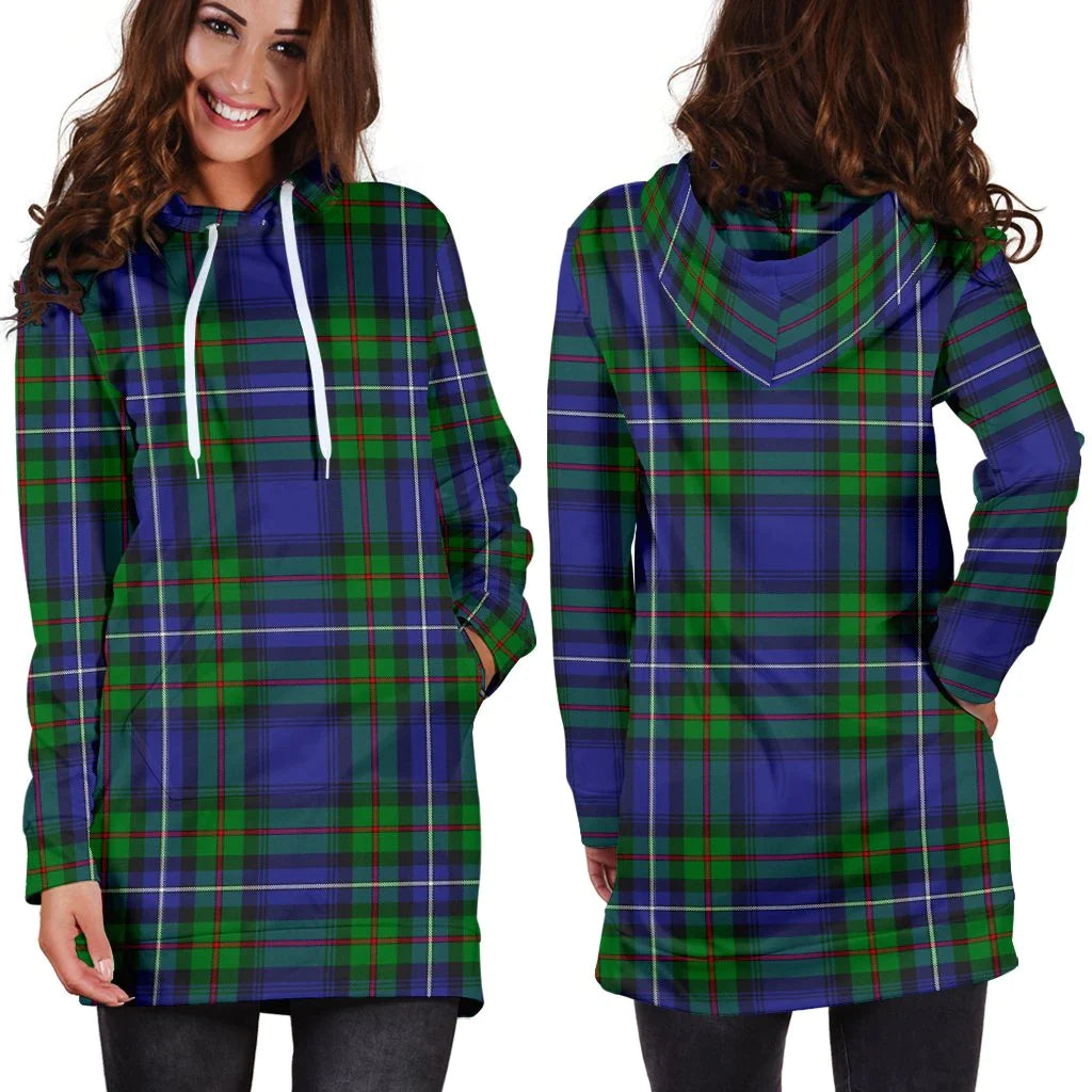 Robertson Hunting Modern Tartan Plaid Hoodie Dress