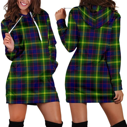 Watson Modern Tartan Plaid Hoodie Dress