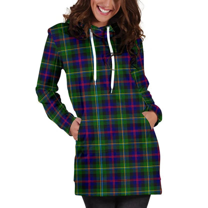 Malcolm Modern Tartan Plaid Hoodie Dress