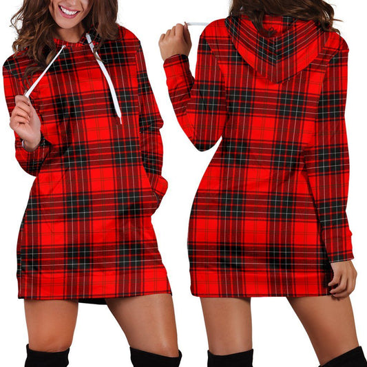 Wemyss Modern Tartan Plaid Hoodie Dress