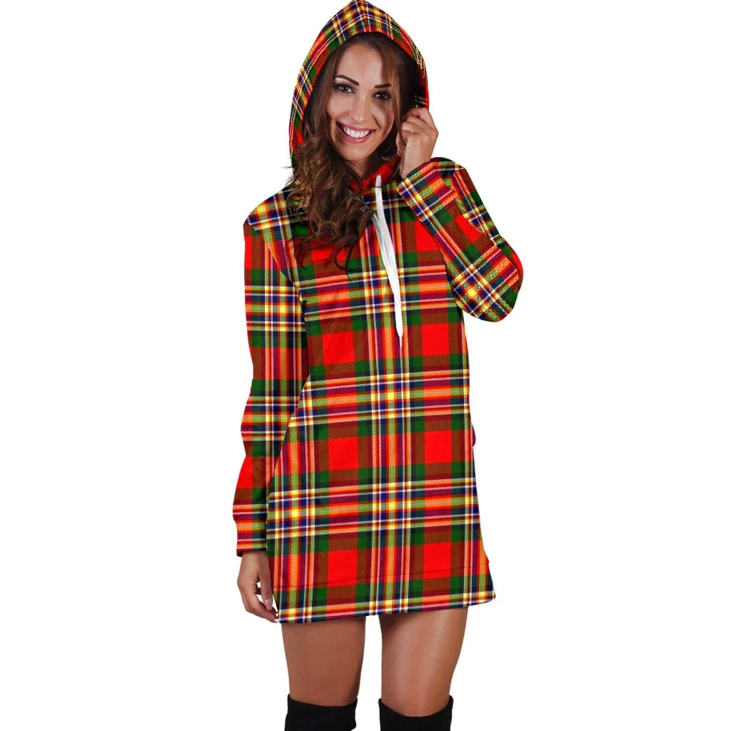 MacGill Modern Tartan Plaid Hoodie Dress