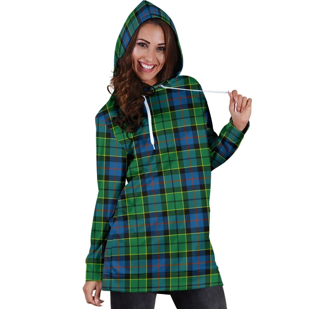 Forsyth Ancient Tartan Plaid Hoodie Dress