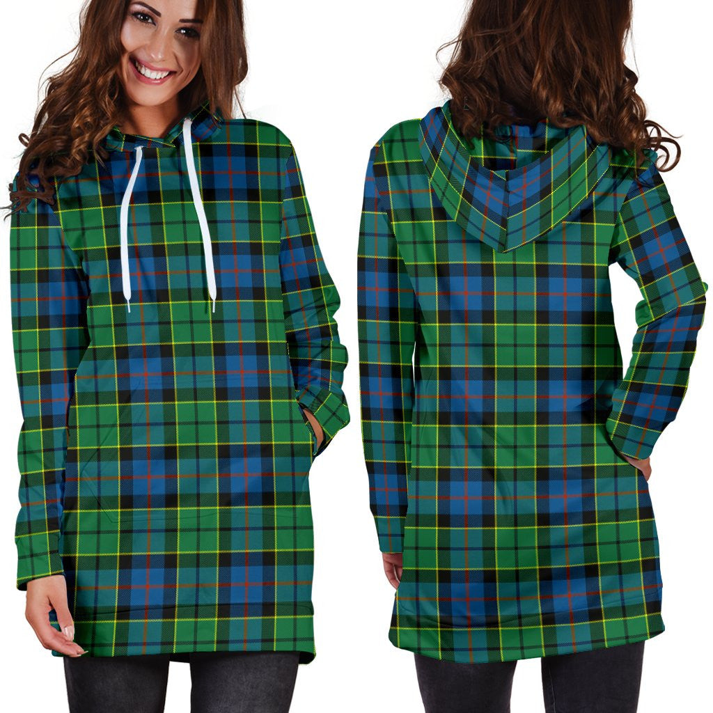 Forsyth Ancient Tartan Plaid Hoodie Dress