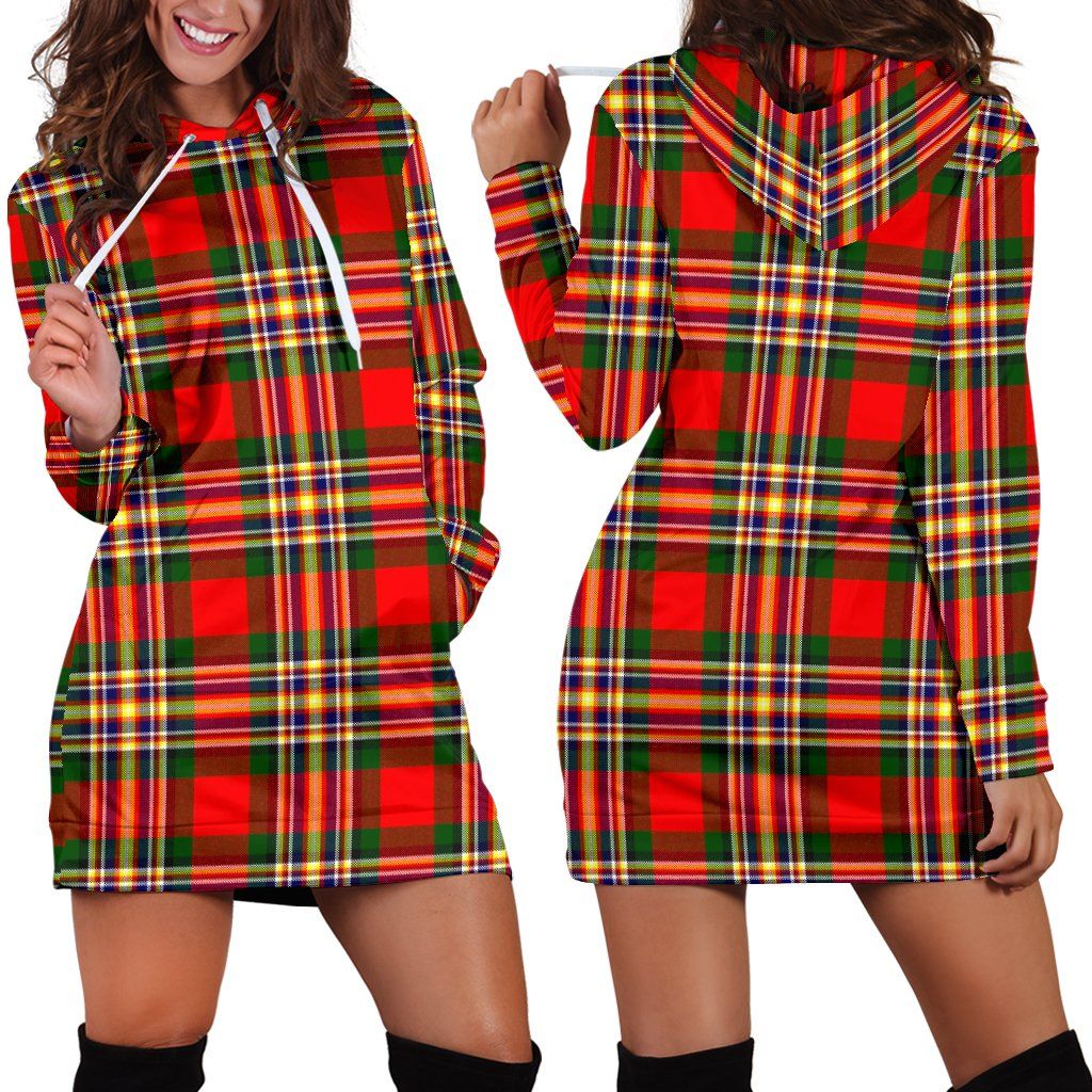 MacGill Modern Tartan Plaid Hoodie Dress