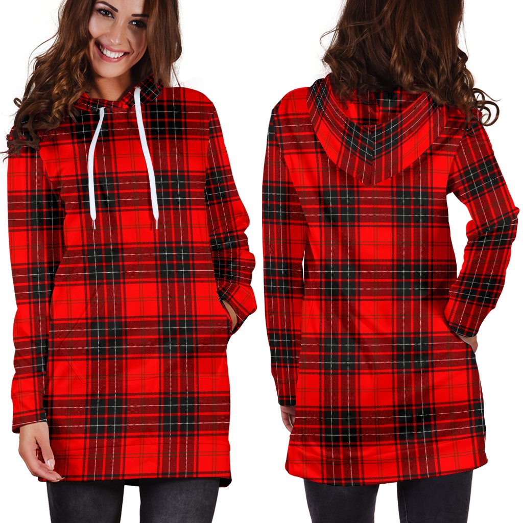 Wemyss Modern Tartan Plaid Hoodie Dress