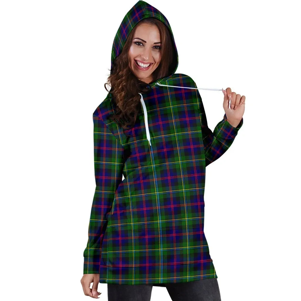 Malcolm Modern Tartan Plaid Hoodie Dress