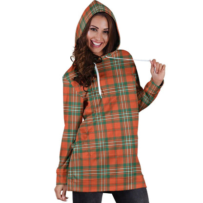 SCOTT ANCIENT Tartan Plaid Hoodie Dress