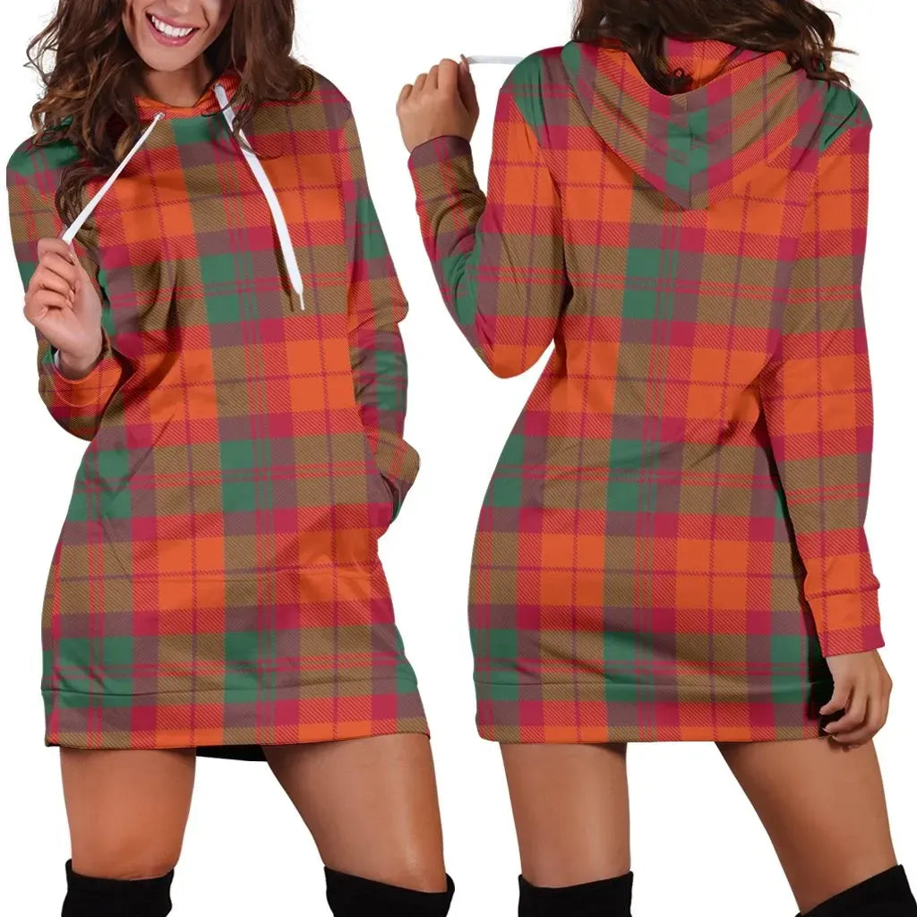 MacNab Ancient Tartan Plaid Hoodie Dress