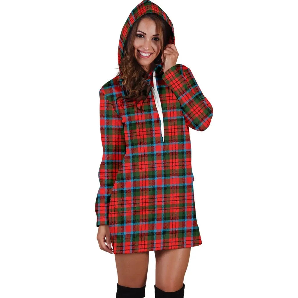 MacDuff Modern Tartan Plaid Hoodie Dress