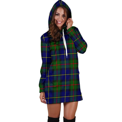 MacLeod of Harris Modern Tartan Plaid Hoodie Dress