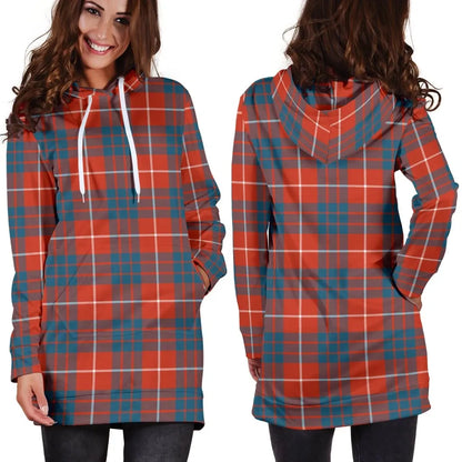 Hamilton Ancient Tartan Plaid Hoodie Dress