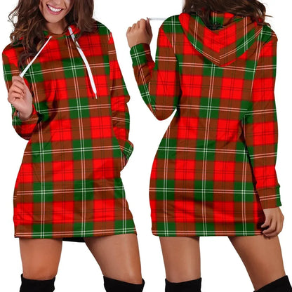 Lennox Modern Tartan Plaid Hoodie Dress