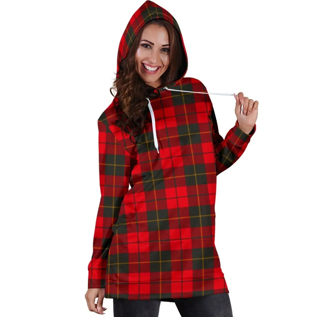 Wallace Weathered Tartan Plaid Hoodie Dress