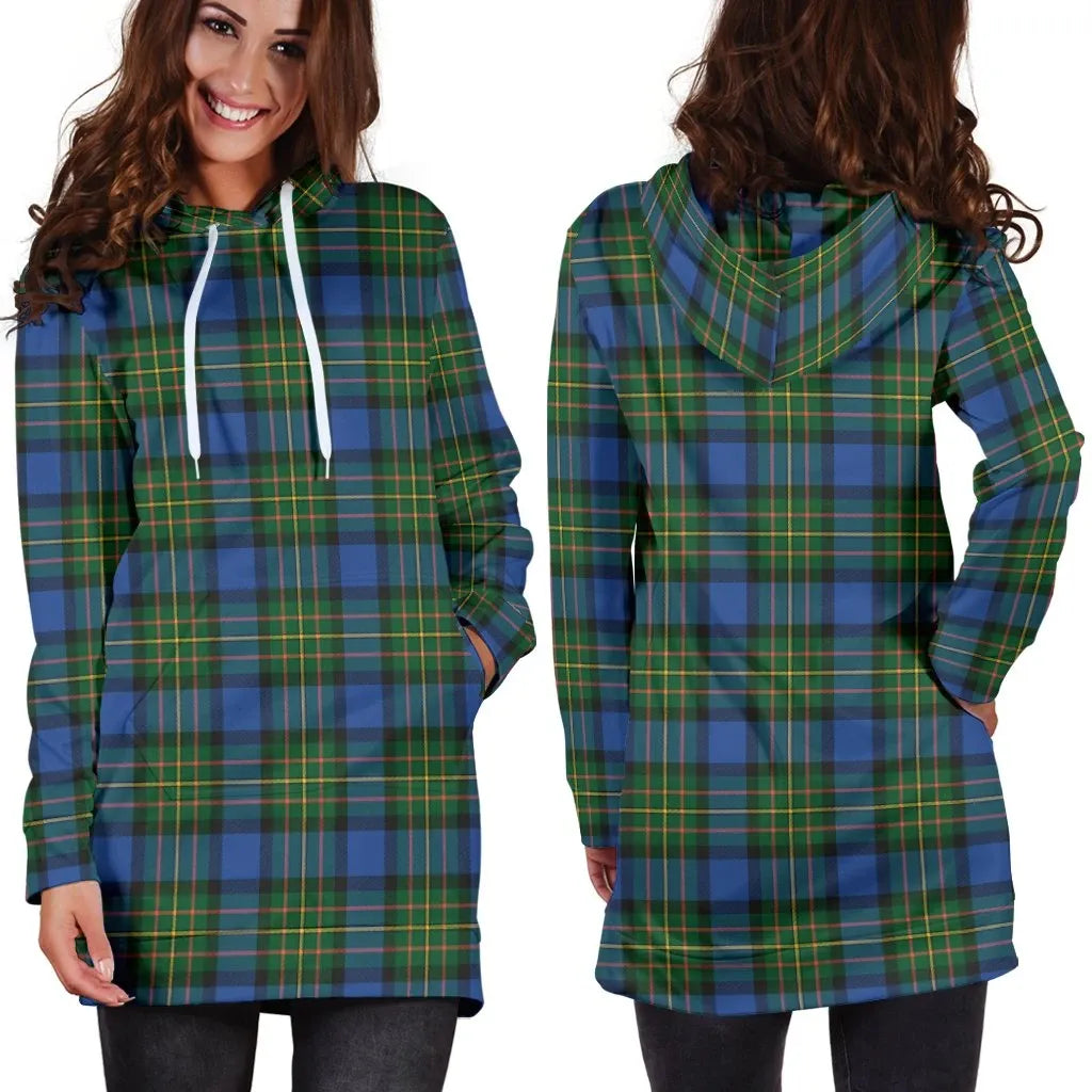 MacLaren Ancient Tartan Plaid Hoodie Dress