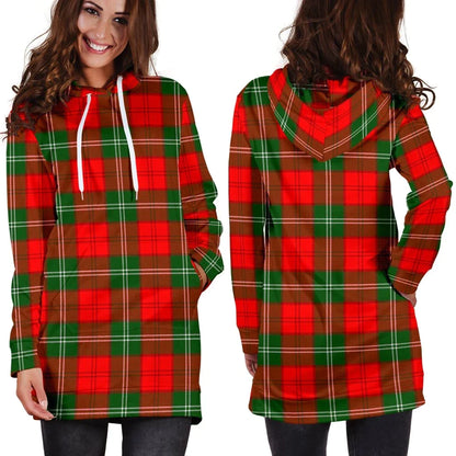 Lennox Modern Tartan Plaid Hoodie Dress