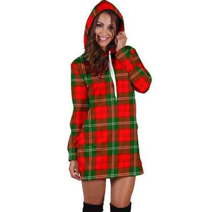 Lennox Modern Tartan Plaid Hoodie Dress