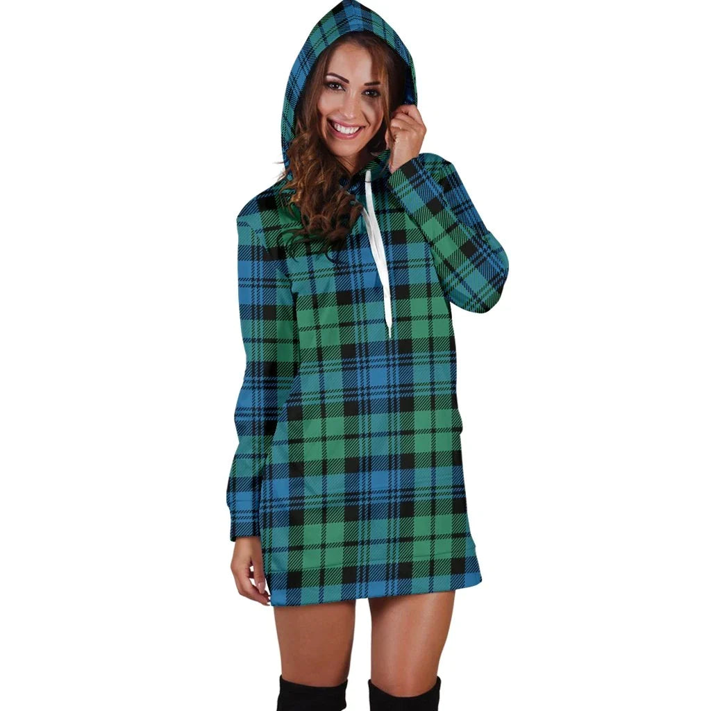 Campbell Ancient 01 Tartan Plaid Hoodie Dress