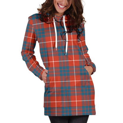 Hamilton Ancient Tartan Plaid Hoodie Dress