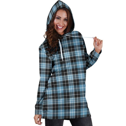 Clark Ancient Tartan Plaid Hoodie Dress